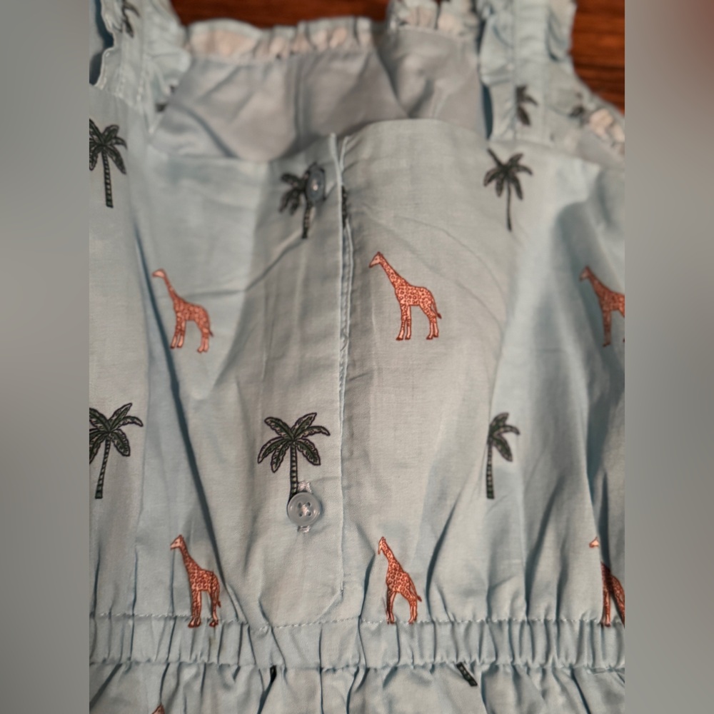 Janie and Jack Light Blue Shirt with Embroidery